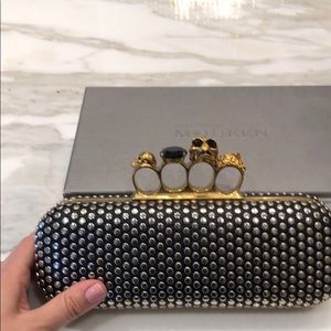 Alexander McQueen knuckle clutch